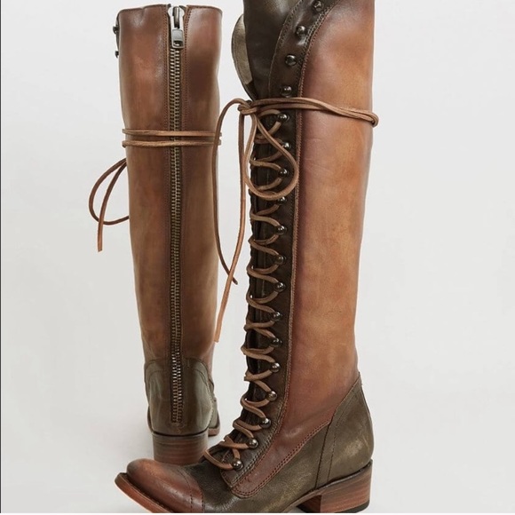 Free Bird Arlo Tall Lace Up Boots 